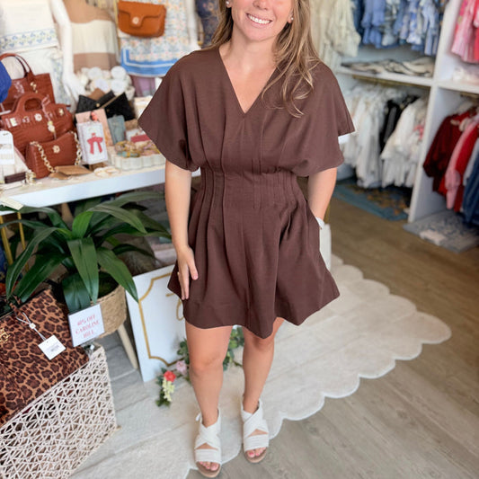 Layla Dress (Brown)