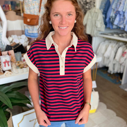 Megan Top (Red)
