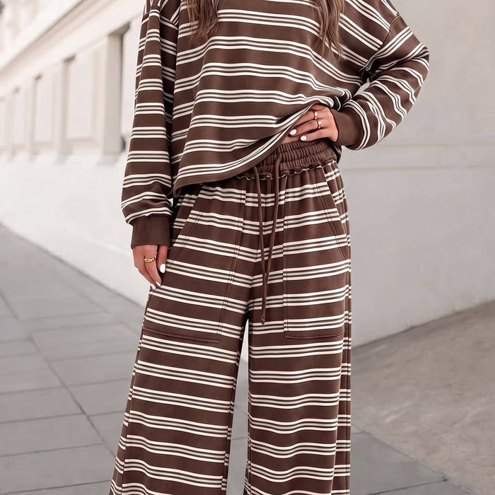 PRESALE* Striped Cutout Back Top &  Pants