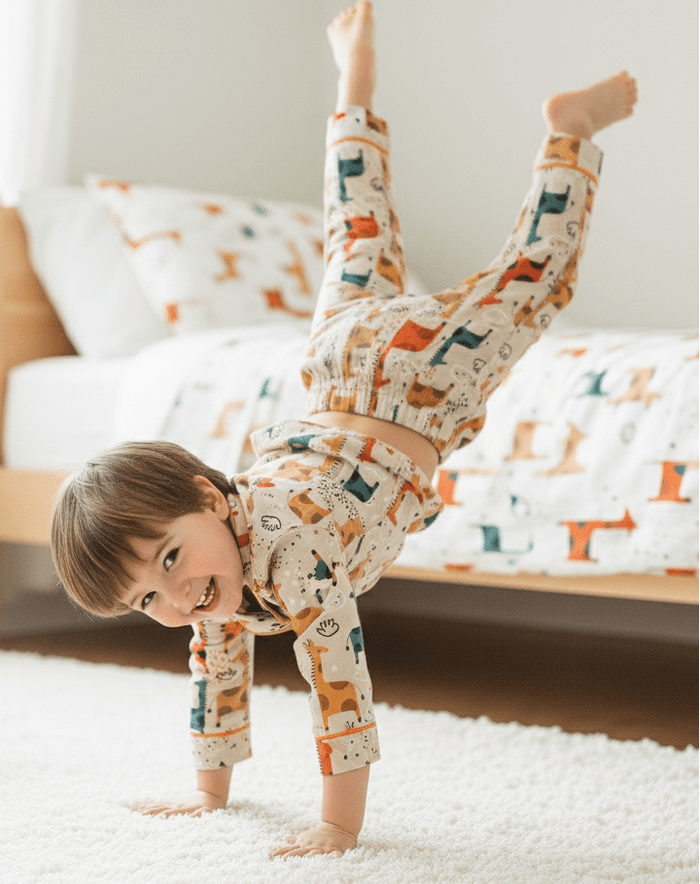 Quirky Giraffes Pyjamas - Little Kooma