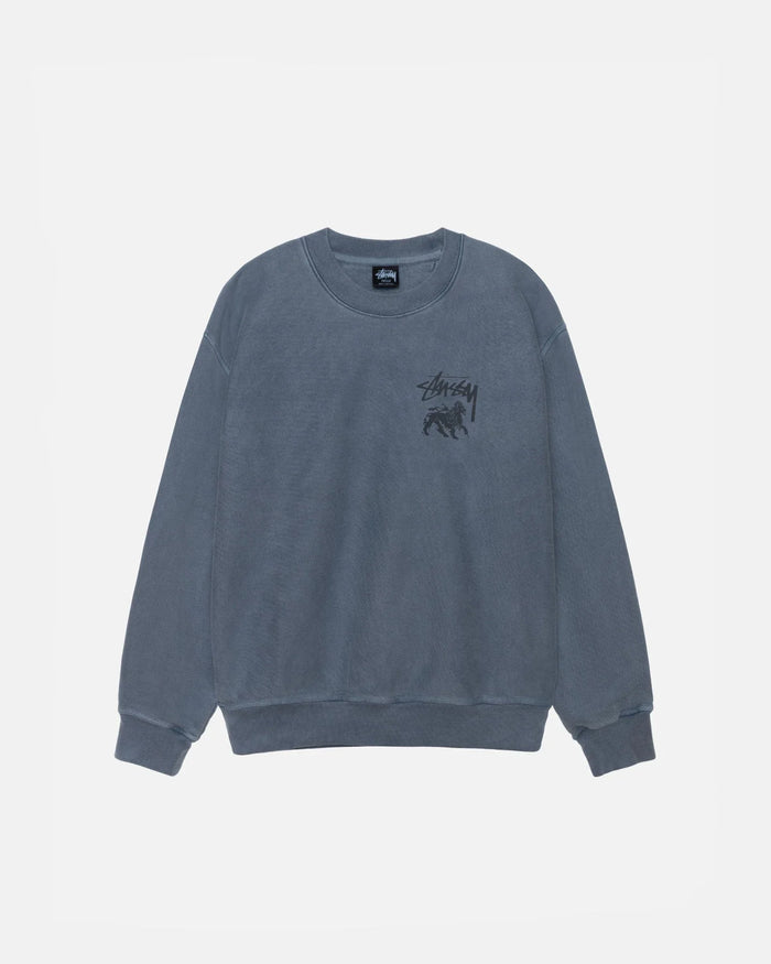 RASTA LION CREW PIGMENT DYED - Four Street