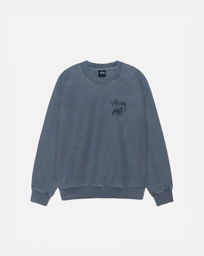 RASTA LION CREW PIGMENT DYED - Four Street