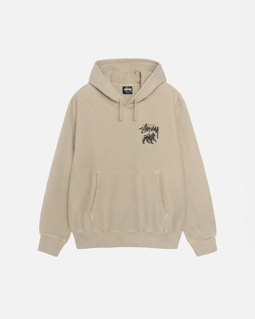 RASTA LION HOODIE PIGMENT DYED - Four Street