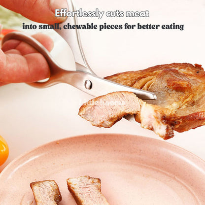 Ready Stock Baby Food Scissors 304 Stainless Steel Detachable Safe Easy-Clean Kids Cutter - Little Kooma
