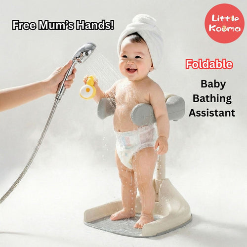 Ready Stock Baby Standing Bath Support Seat Anti-Slip Shower Helper Stand - Little Kooma