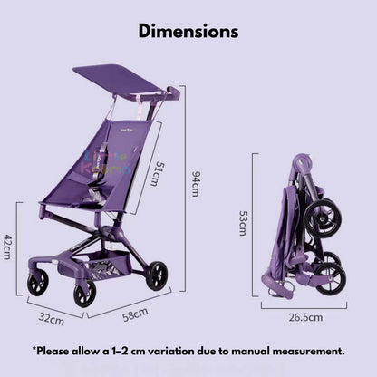 Ready Stock Baby Stroller Lightweight Foldable Cabin Size Travel Compact Portable Newborn Toddler - Little Kooma