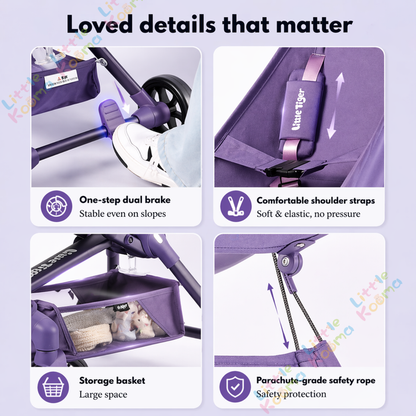 Ready Stock Baby Stroller Lightweight Foldable Cabin Size Travel Compact Portable Newborn Toddler - Little Kooma