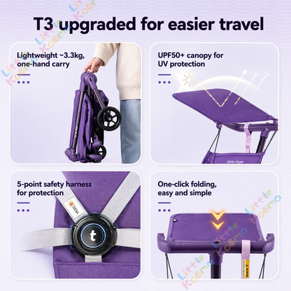 Ready Stock Baby Stroller Lightweight Foldable Cabin Size Travel Compact Portable Newborn Toddler - Little Kooma