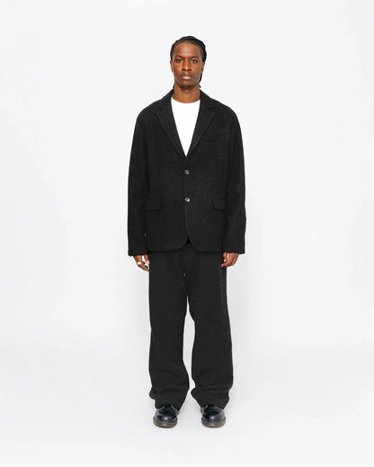 RELAXED TROUSER TEXTURED WOOL - Four Street