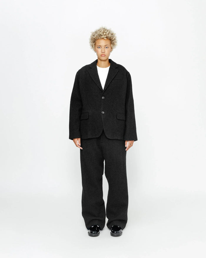 RELAXED TROUSER TEXTURED WOOL - Four Street