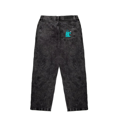 Rust Denim Pants Black - Four Street