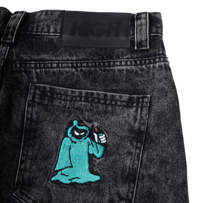 Rust Denim Pants Black - Four Street