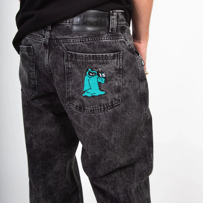 Rust Denim Pants Black - Four Street