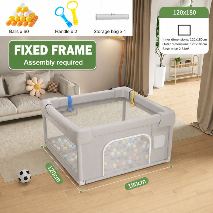 Playpen Only (Grey Fixed Frame) / 120x180cm