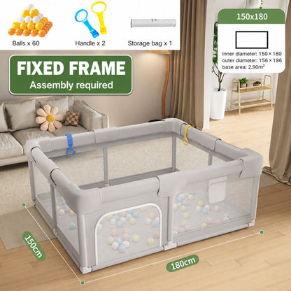 Playpen Only (Grey Fixed Frame) / 150x180cm