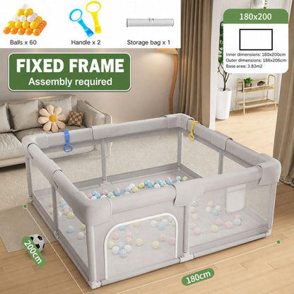 Playpen Only (Grey Fixed Frame) / 180x200cm