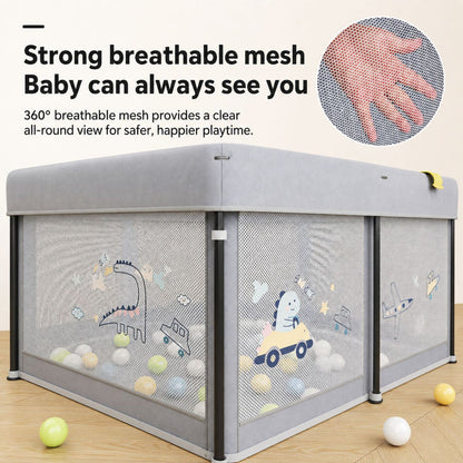 [SG Ready Stock] Baby Playpen Foldable / Fixed Frame Kids Play Yard Ball Pit Indoor Safety Fence