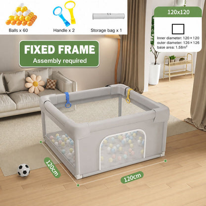 Playpen Only (Grey Fixed Frame) / 120x120cm