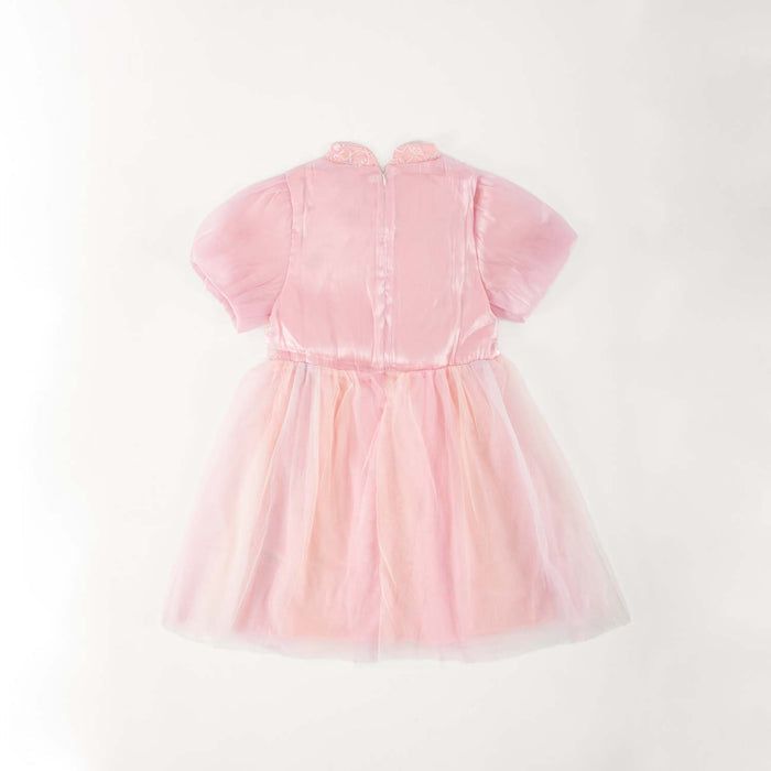 Singapore Souvenir Gift Pink Unicorn Lace Voile Baby Kids Girl Cheongsam Dress 0851 - Little Kooma