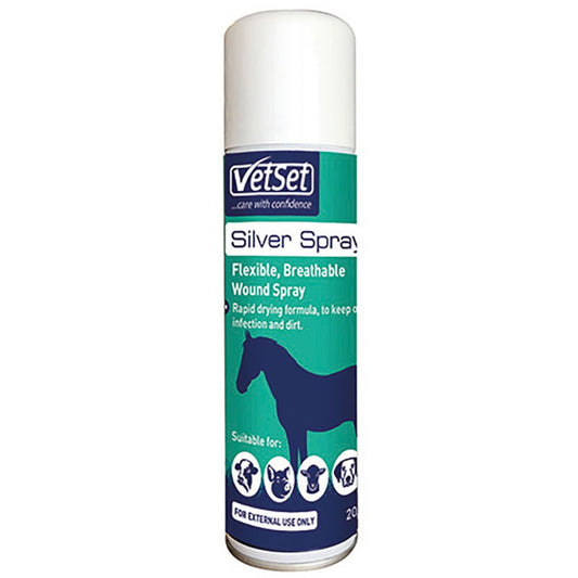 VetSet Aluminium Silver Spray 200ml